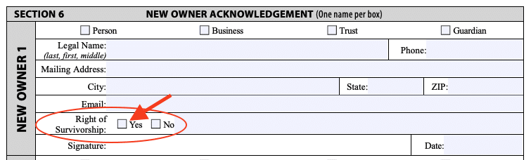 Oregon Form 2952, Manufactured Home Ownership Document Application